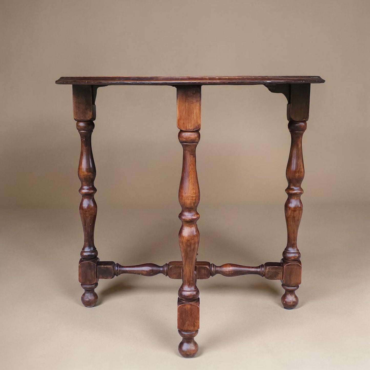 Early 20th Century Dutch Colonial Revival Oak Occasional Table