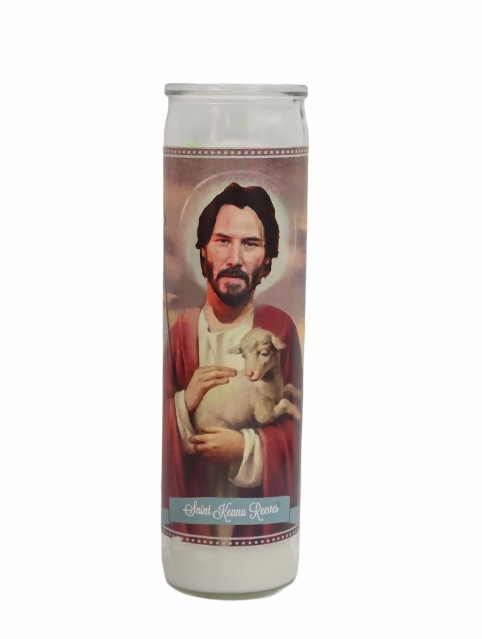 Keanu Reeves Devotional Prayer Saint Candle